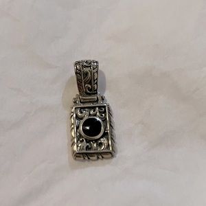 Handcrafted Sterling Silver Onyx Pendant